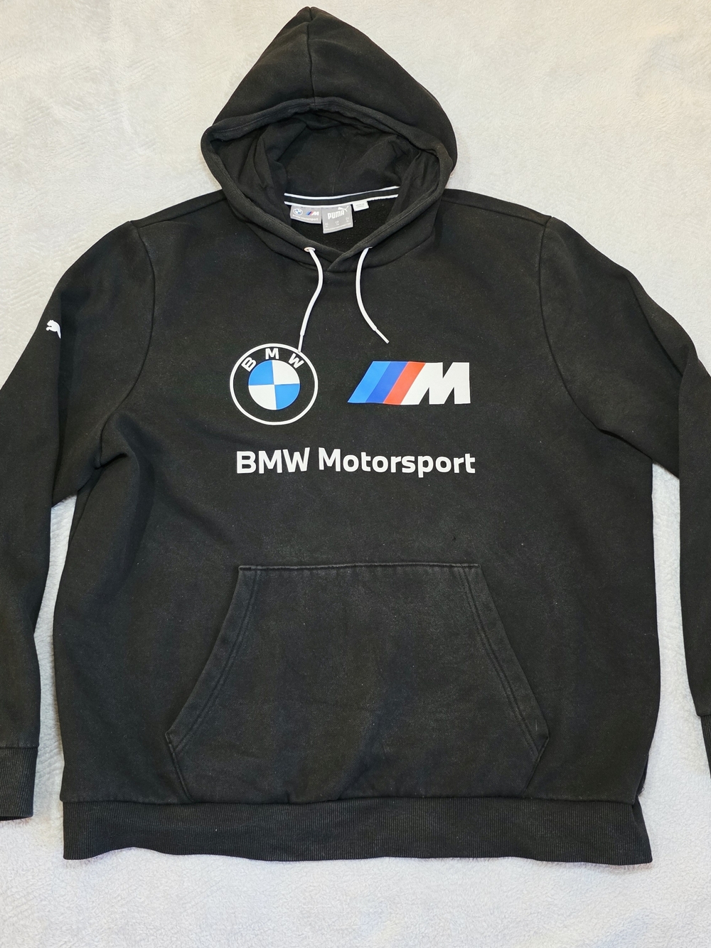 Puma BMW M Motorsport Hoodie Men's XL Black Pullover Racing Streetwear